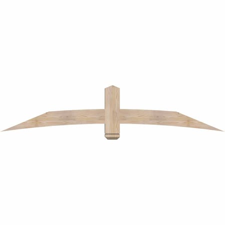 Ekena Millwork Bellingham Smooth Timber Gable Bracket, Douglas Fir, 84"W x 17"H x 5 1/2"D x 5 1/2"F, 5/12 Pitch GBW084X17X0606BEL00SDF